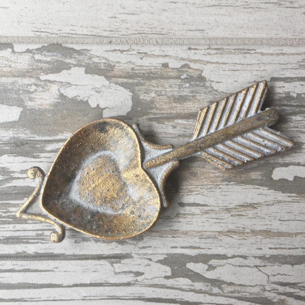 Vintage Gold Arrow Trinket Dish