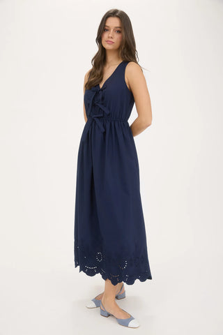 Navy Tie Dress